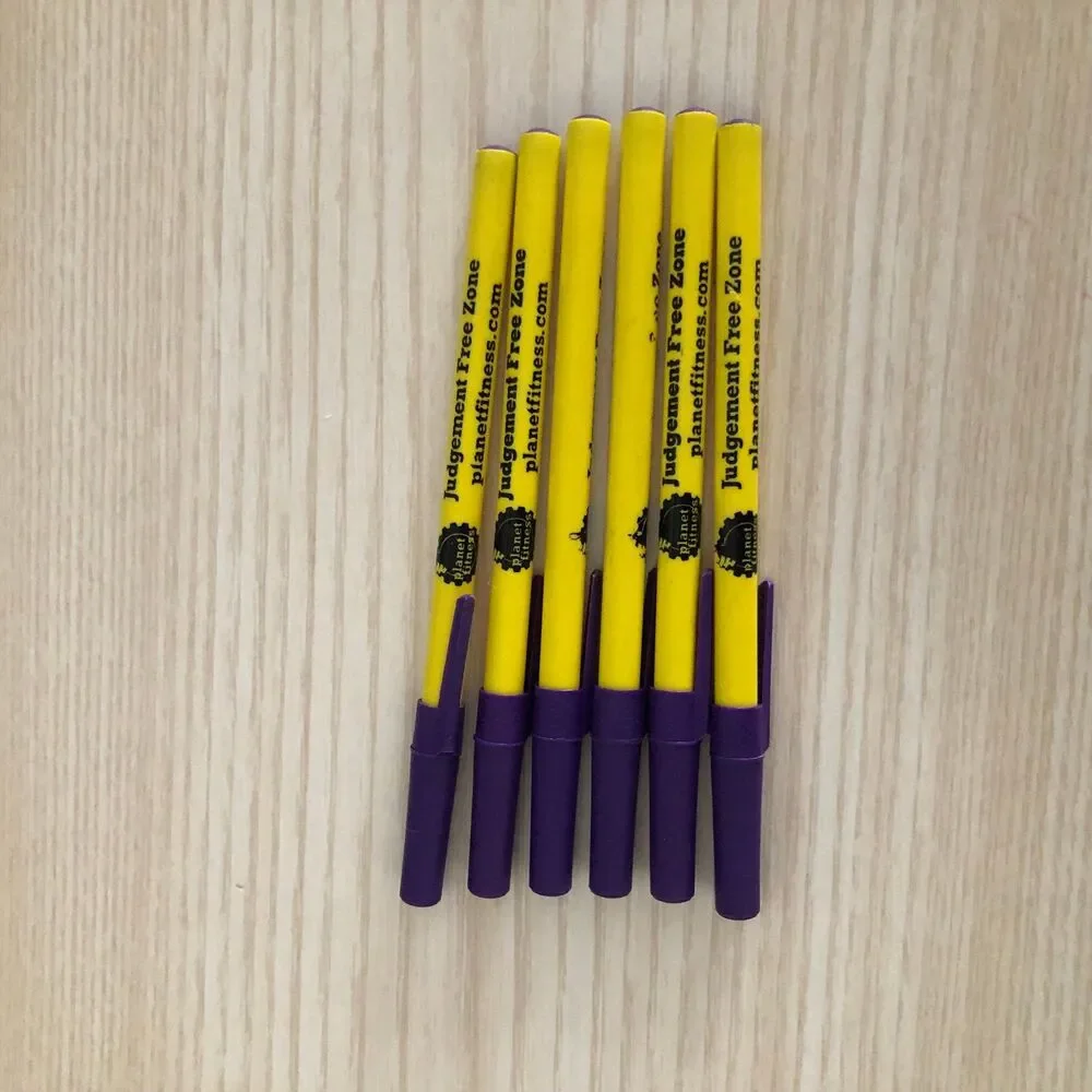 Planet Fitness Purple Pens 6 PCS. Set